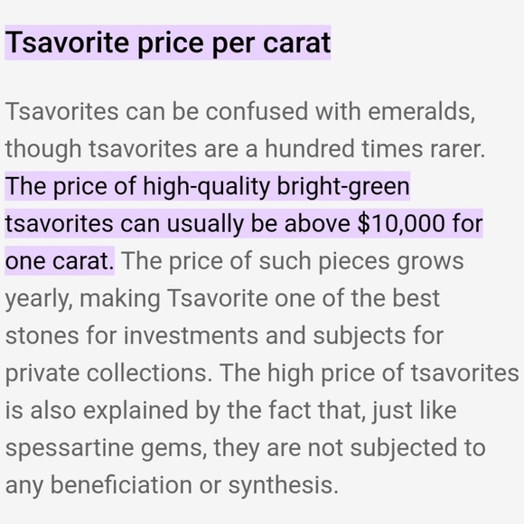 Extremely Rare Tsvorite Garnet - Picture 6 of 8